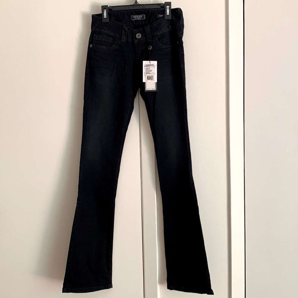 Guess Daredevil Bootcut Dark Blue Jeans Size 23